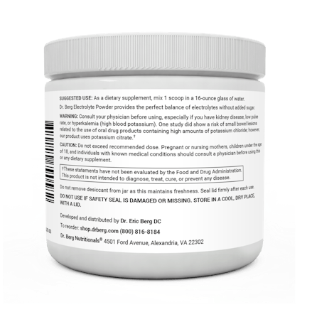 Electrolyte Powder Raspberry & Lemon Flavor | Dr. Berg